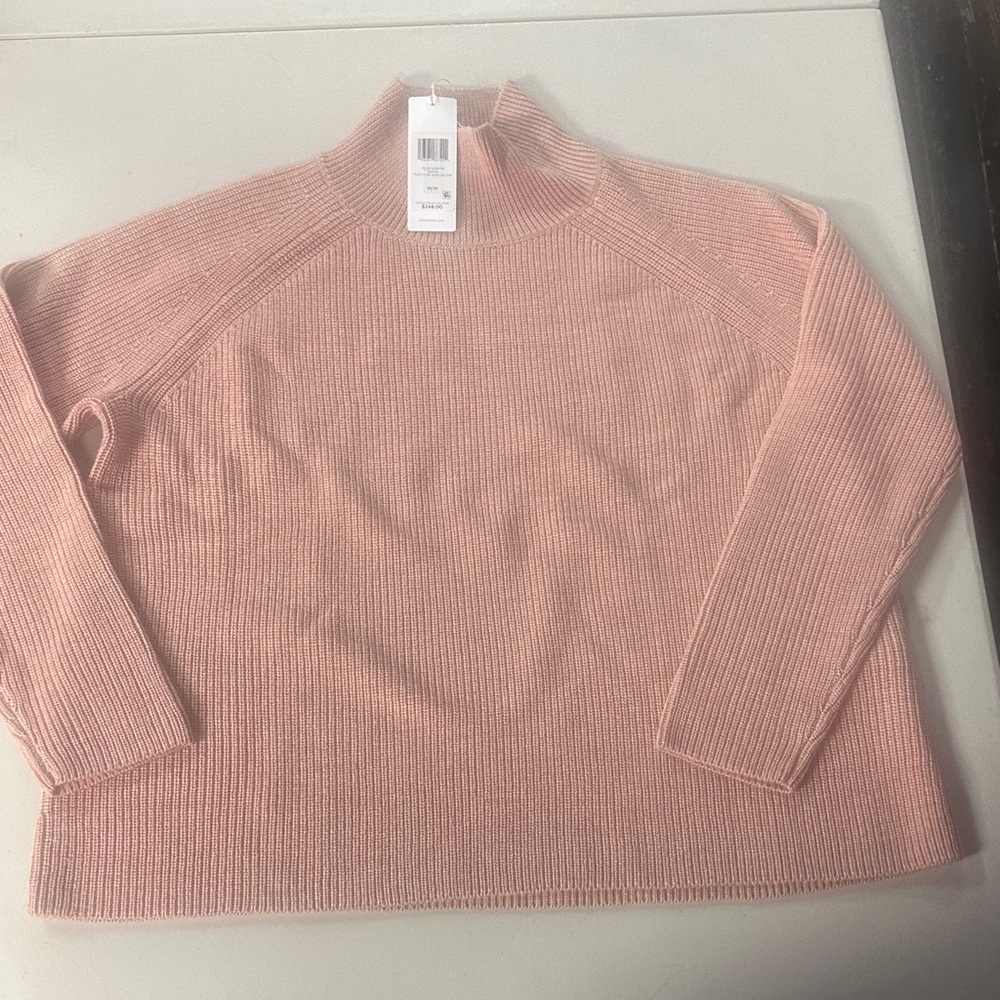 Eileen Fisher Blush Cowl Neck Sweater M